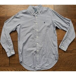 Ralph Lauren Gingham‎ Cotton Button Down Classic Fit Casual Shirt 15.5 34/35